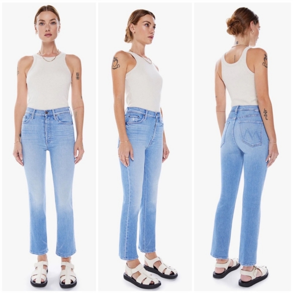 MOTHER Denim Tripper Ankle Jeans in Ripe For The Squeeze